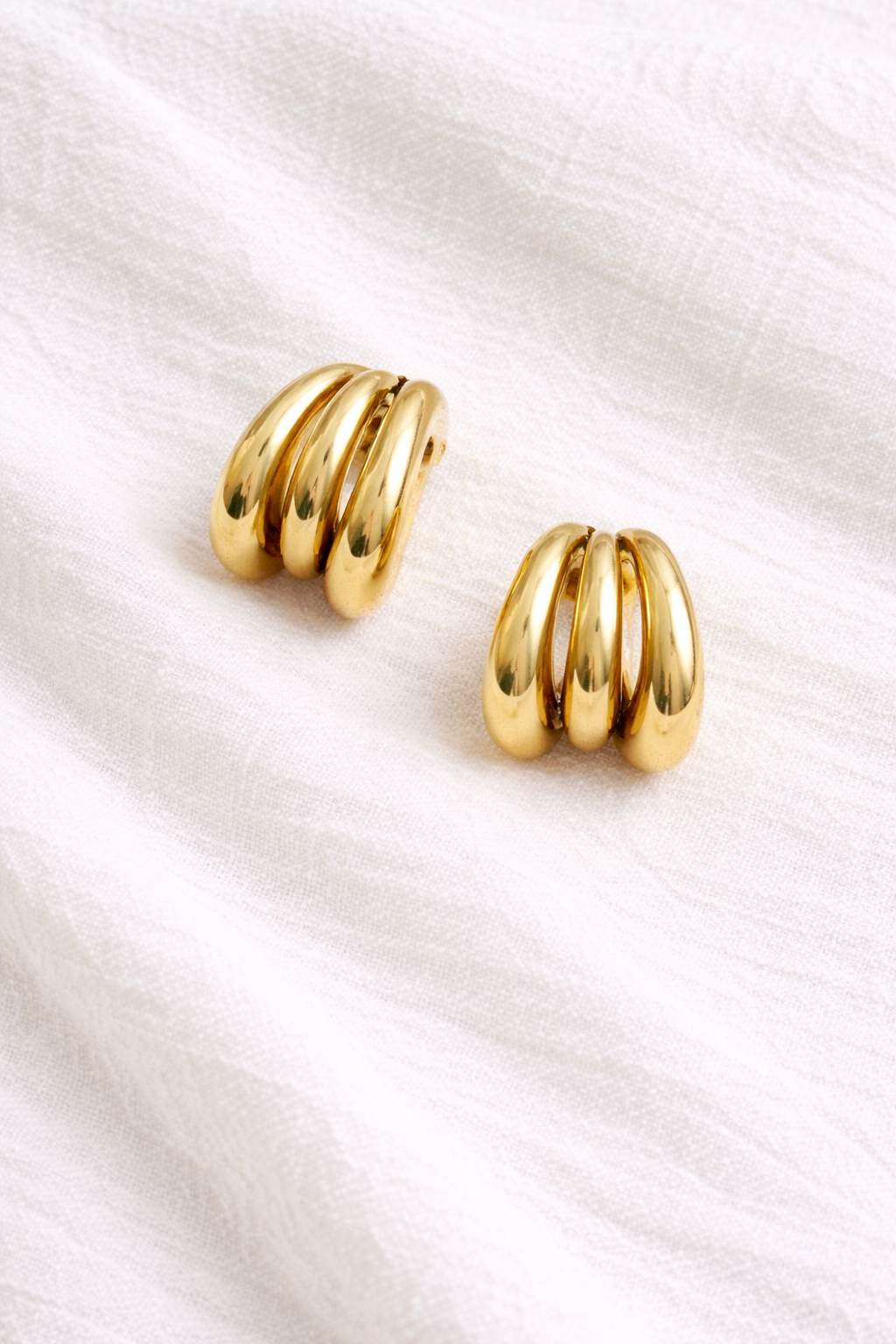 Chunky Gold Hoop Earrings