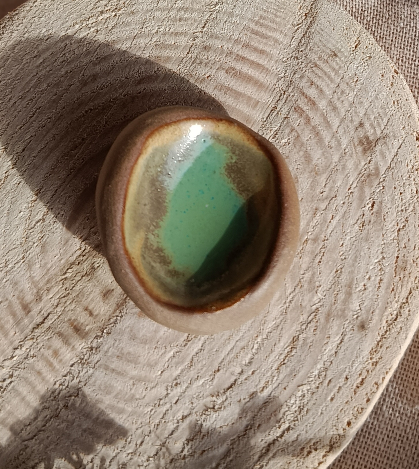 Pierres d'apaisement en céramique émaillées