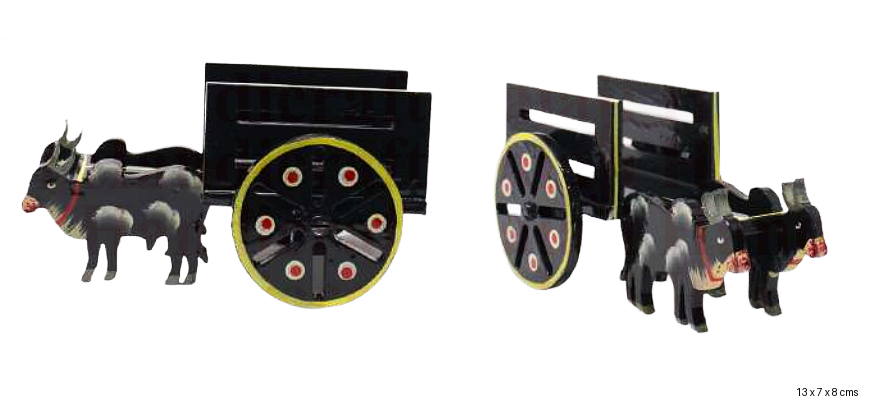 Wooden Bullock Cart Showpiece