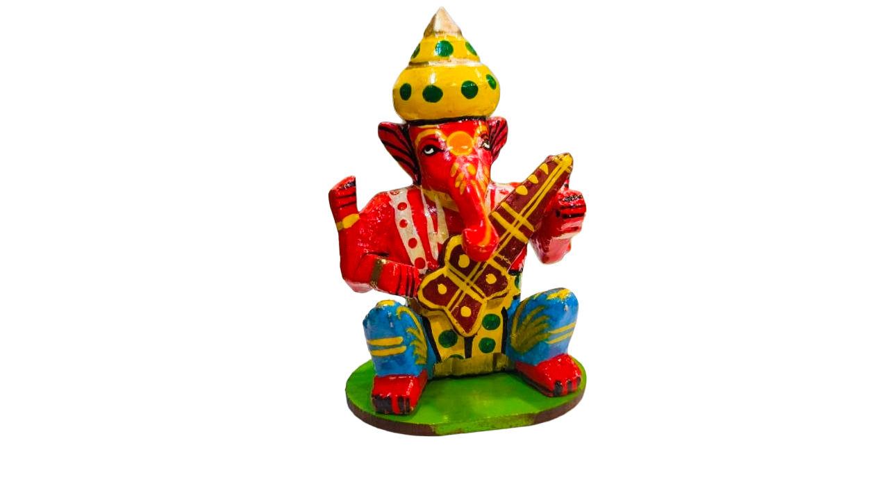 Miniature Colorful Ganesha Set of 6