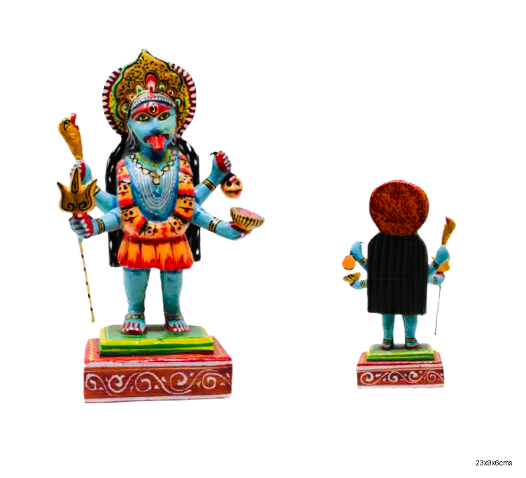 Kali Mata Wooden Idol
