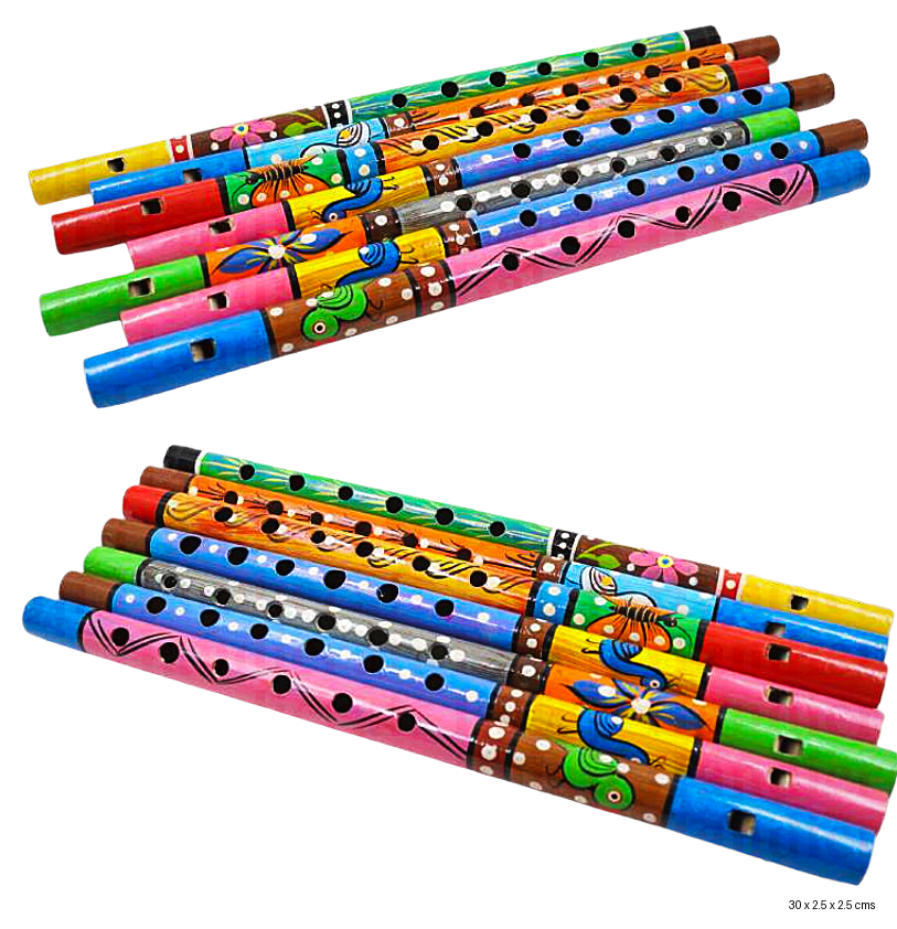 Hand-painted Wooden Flutes