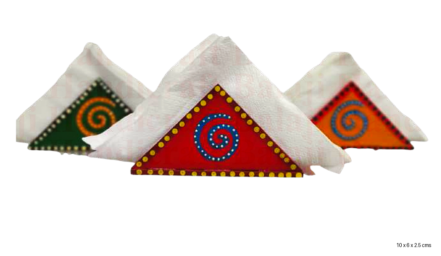 Hand-Painted Wooden Napkin Holder