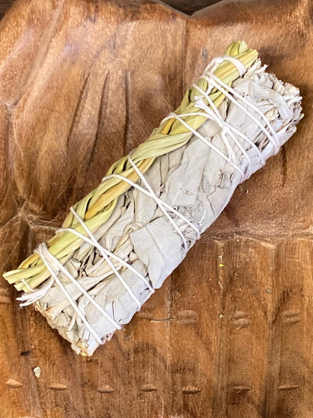 White Sage & Sweetgrass Smudge Bundle 