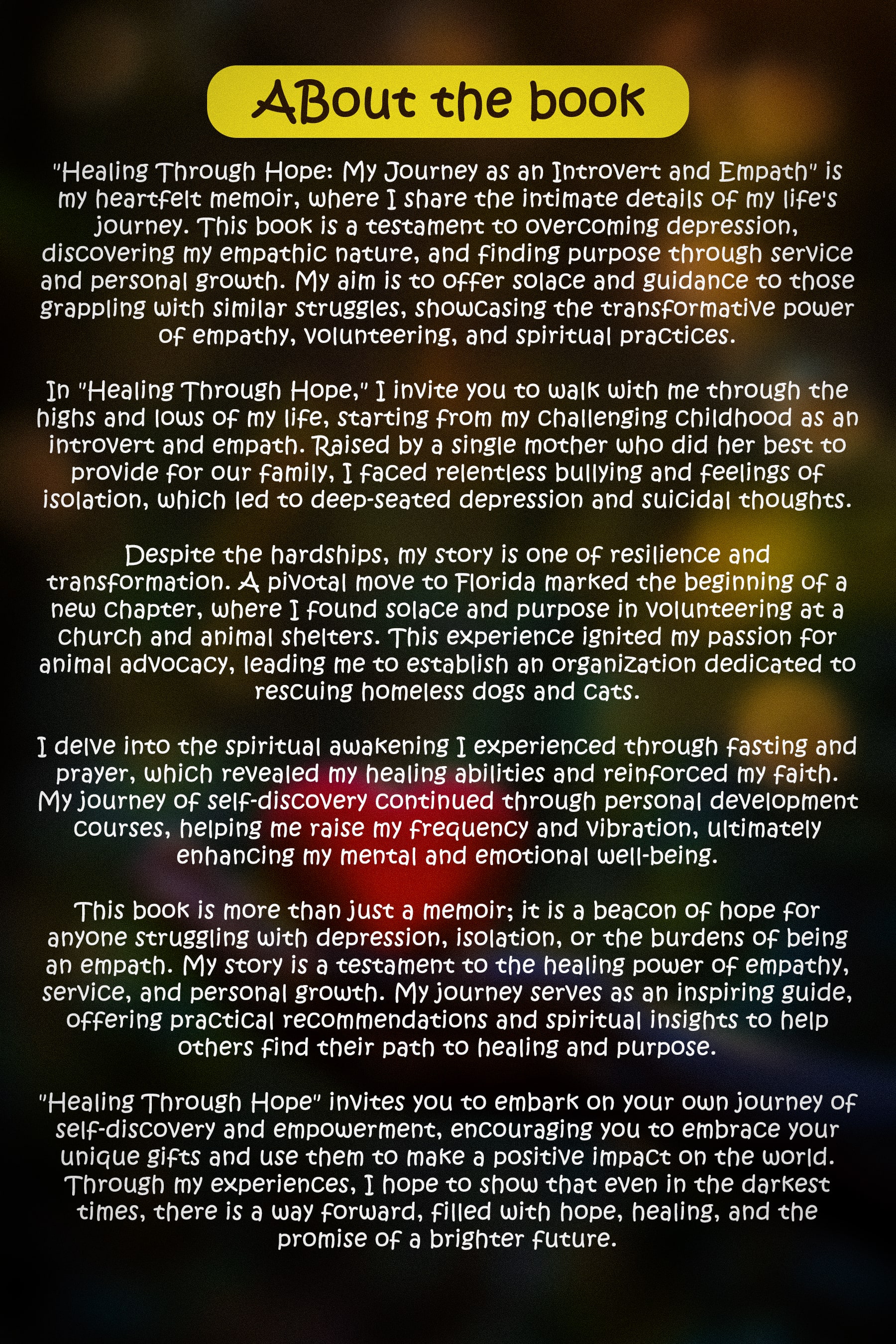 Healing Through Hope