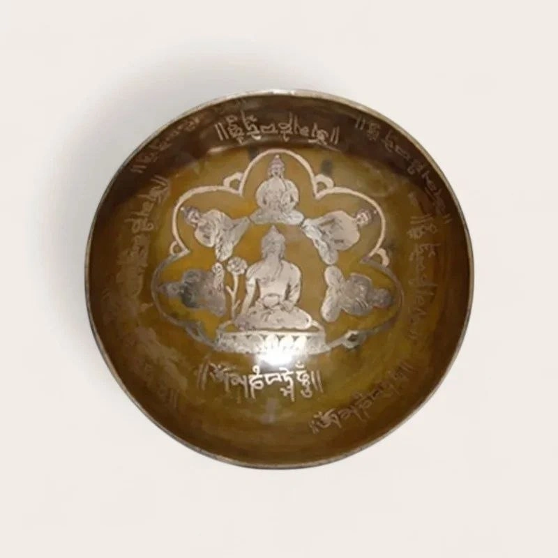 Golden Tibetan Singing Bowl