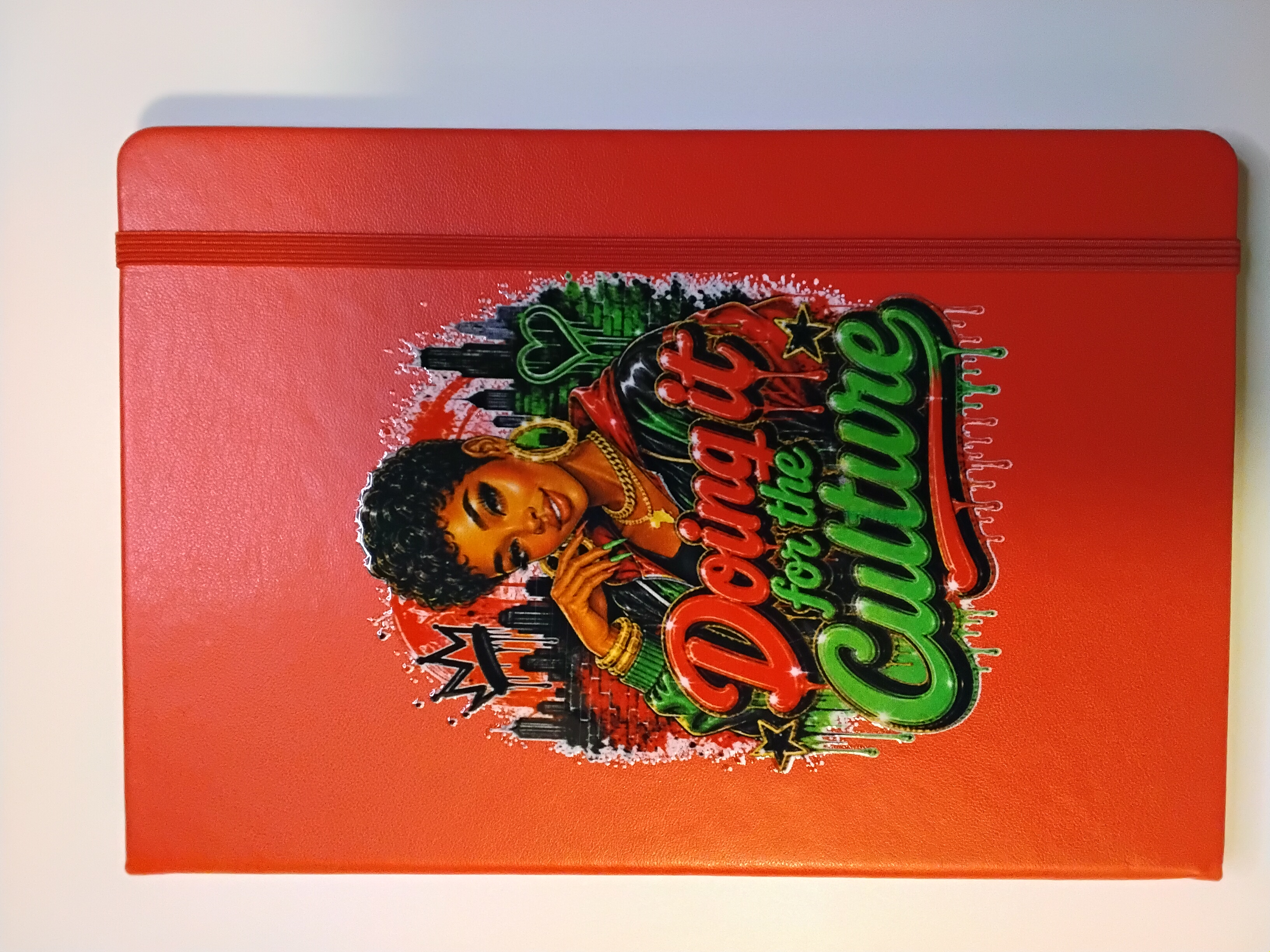Culture-Inspired Red Notebook