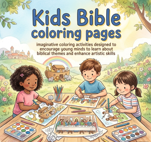Kids Bible Coloring Pages