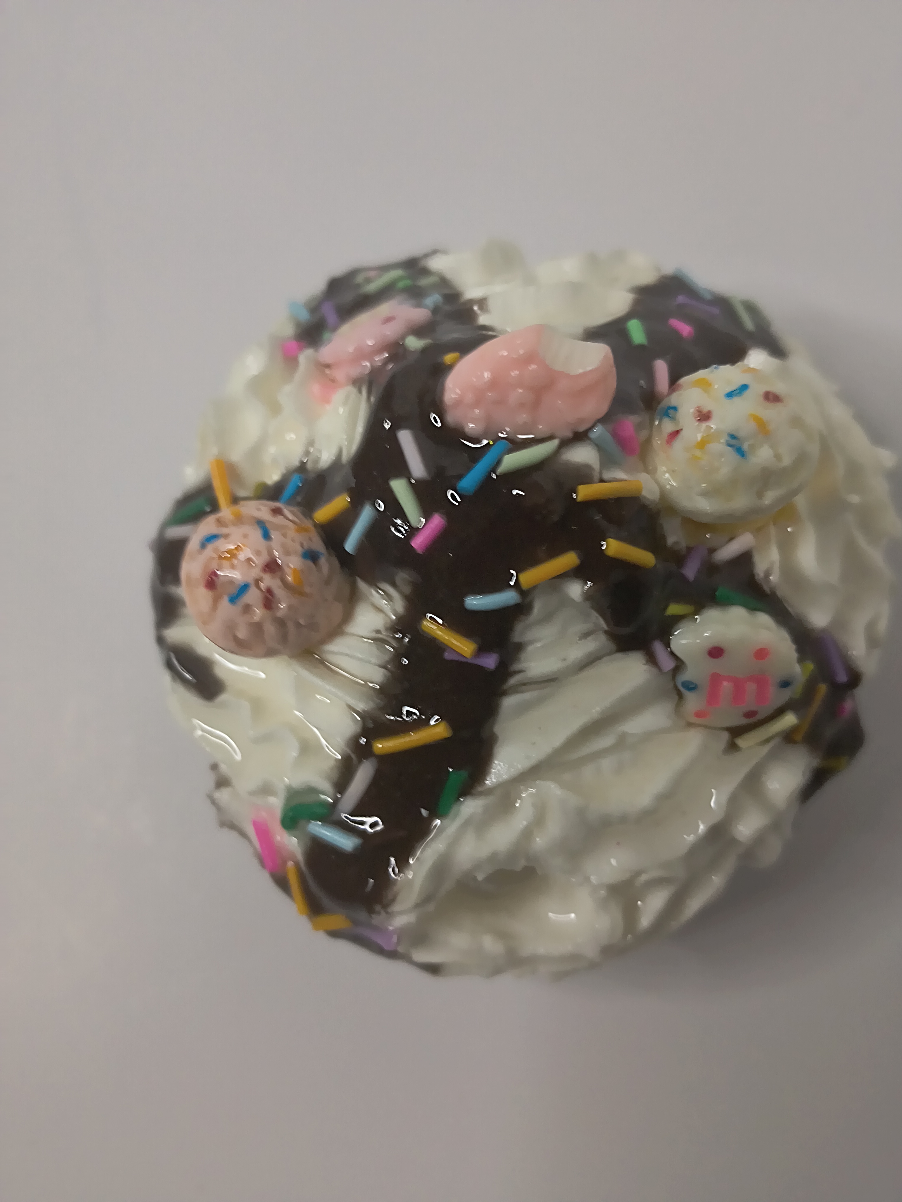 Fake Ice Cream Dessert Tumbler Topper