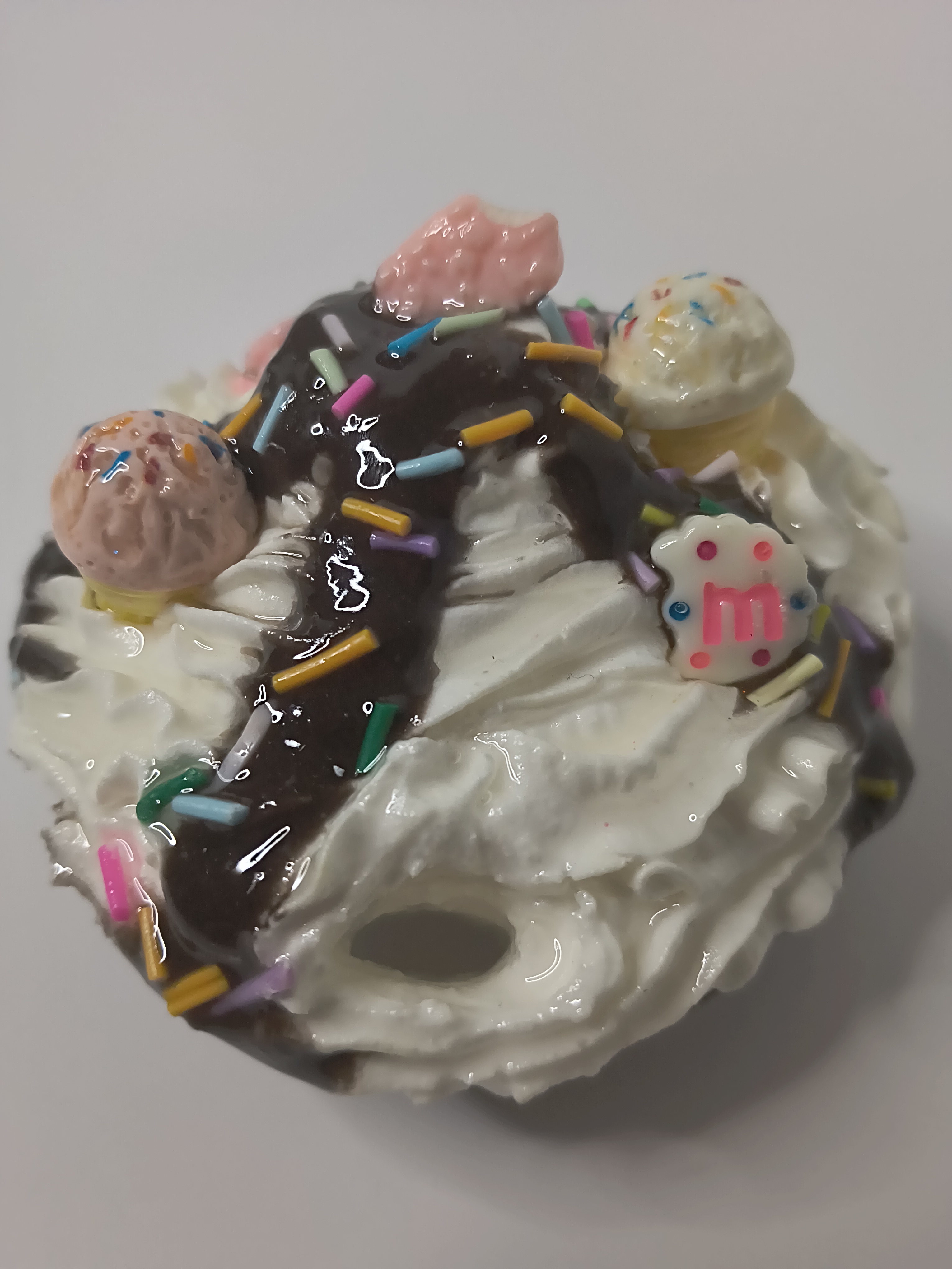 Fake Ice Cream Dessert Tumbler Topper