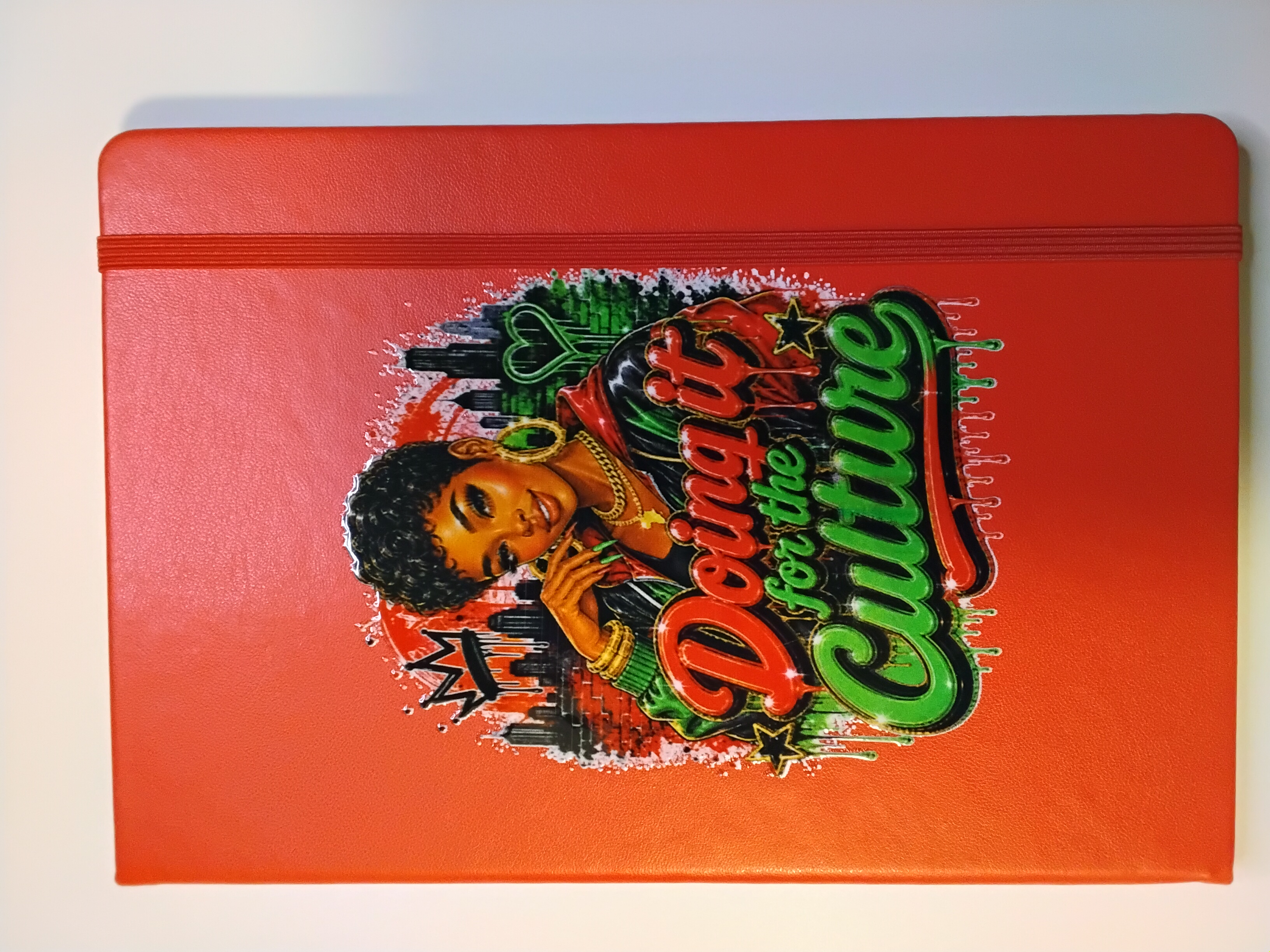 Culture-Inspired Red Notebook