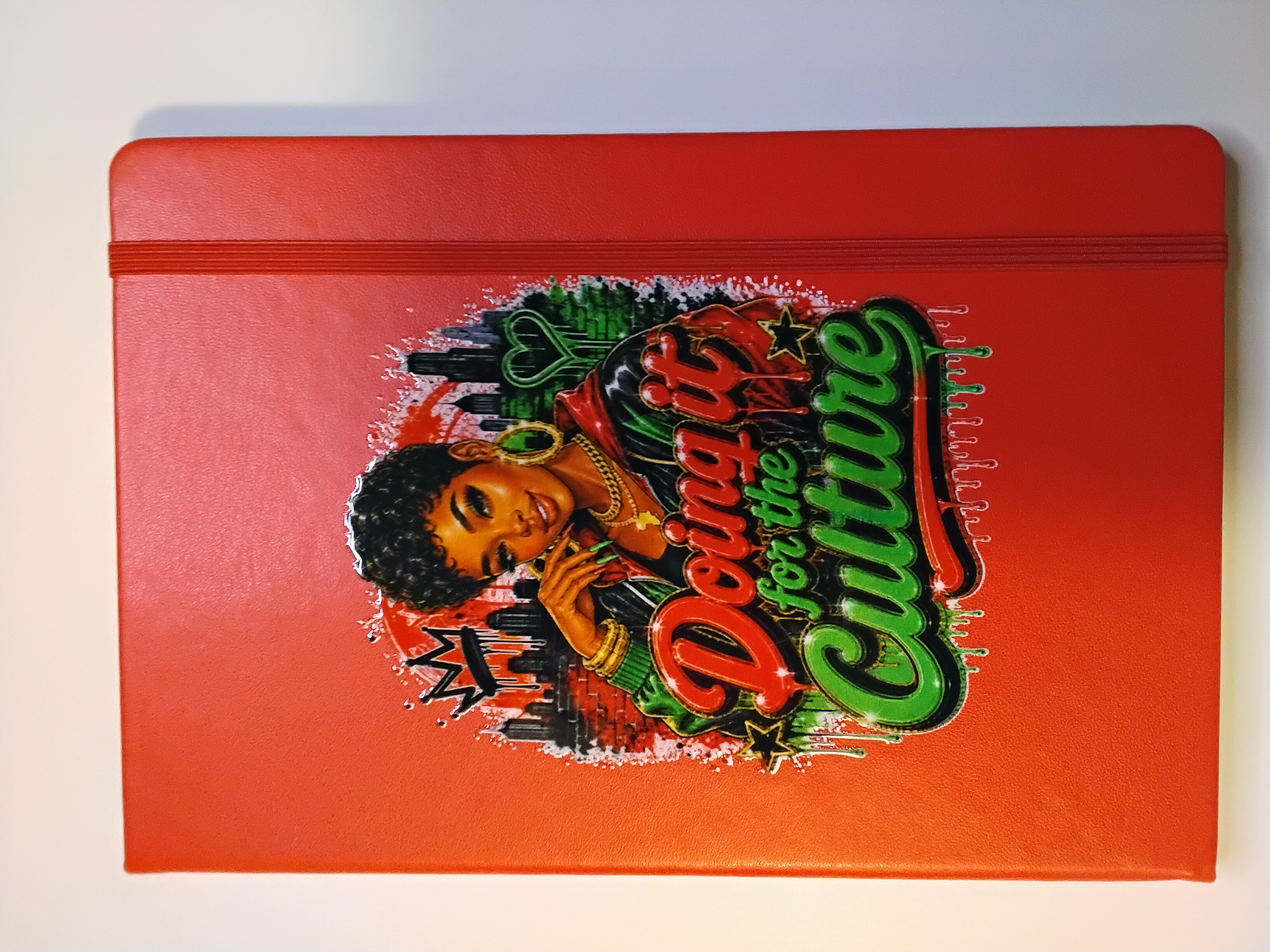 Culture-Inspired Red Notebook
