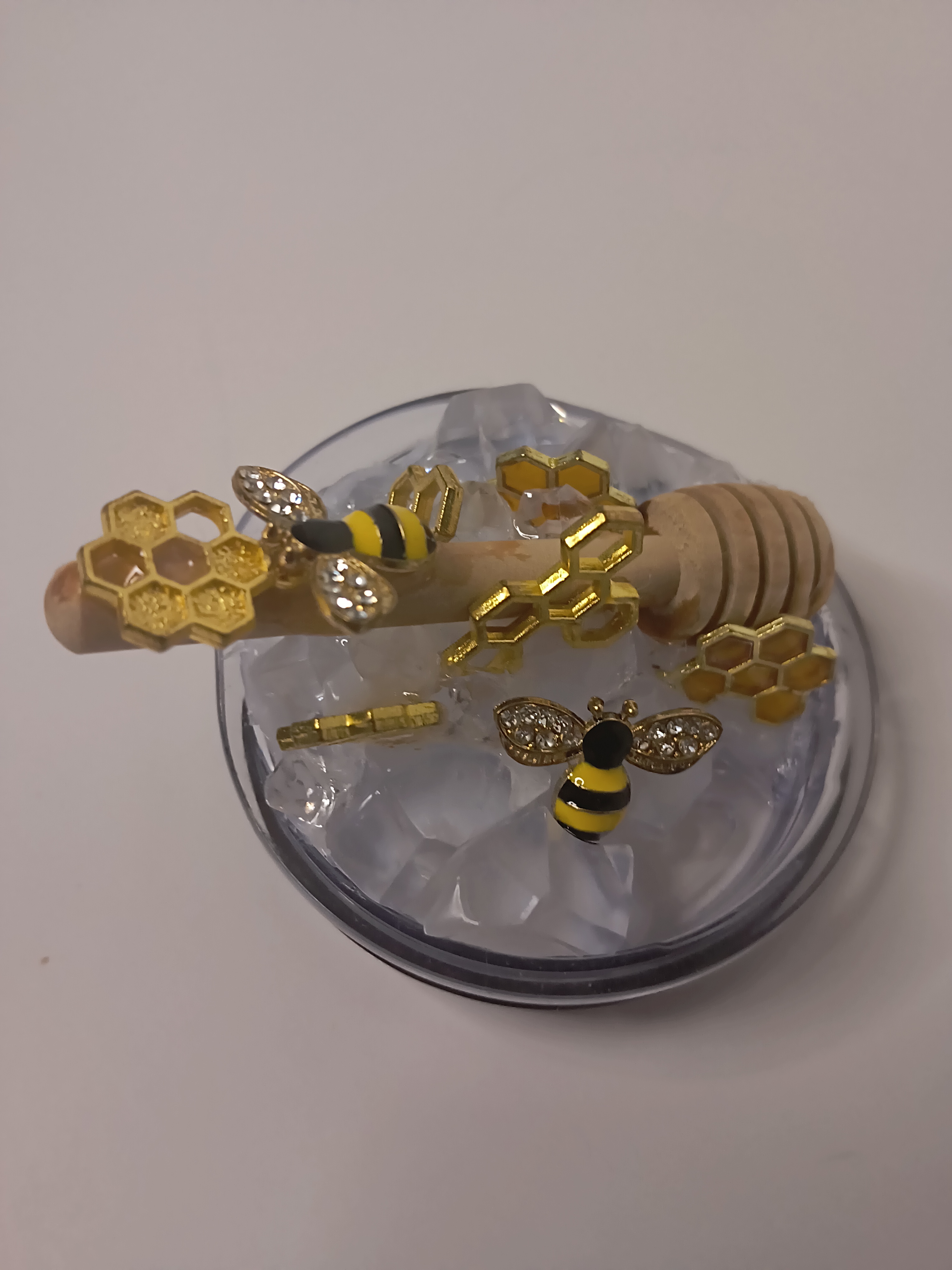 Bee-Themed Honey Dipper Tumbler topper
