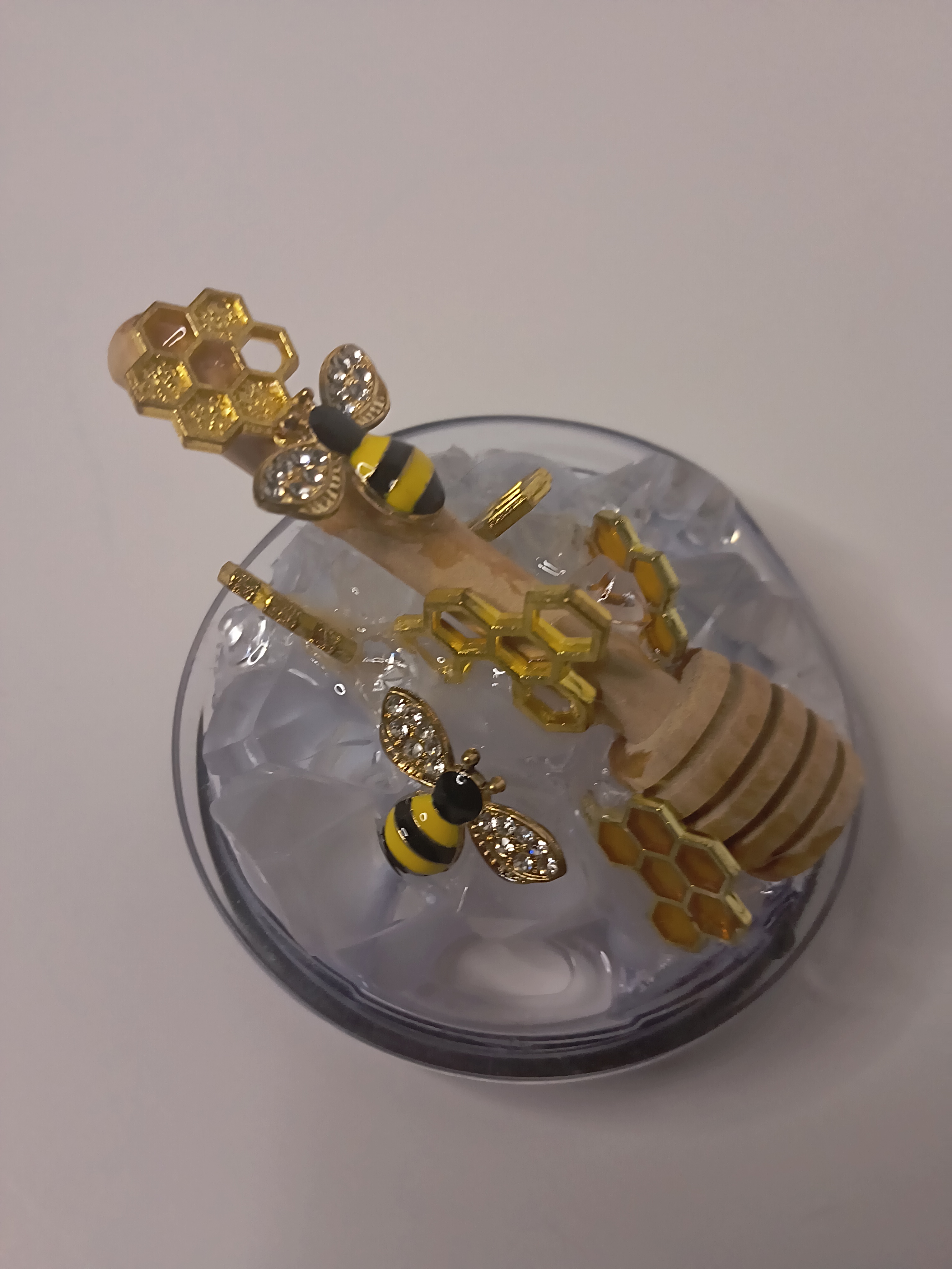 Bee-Themed Honey Dipper Tumbler topper