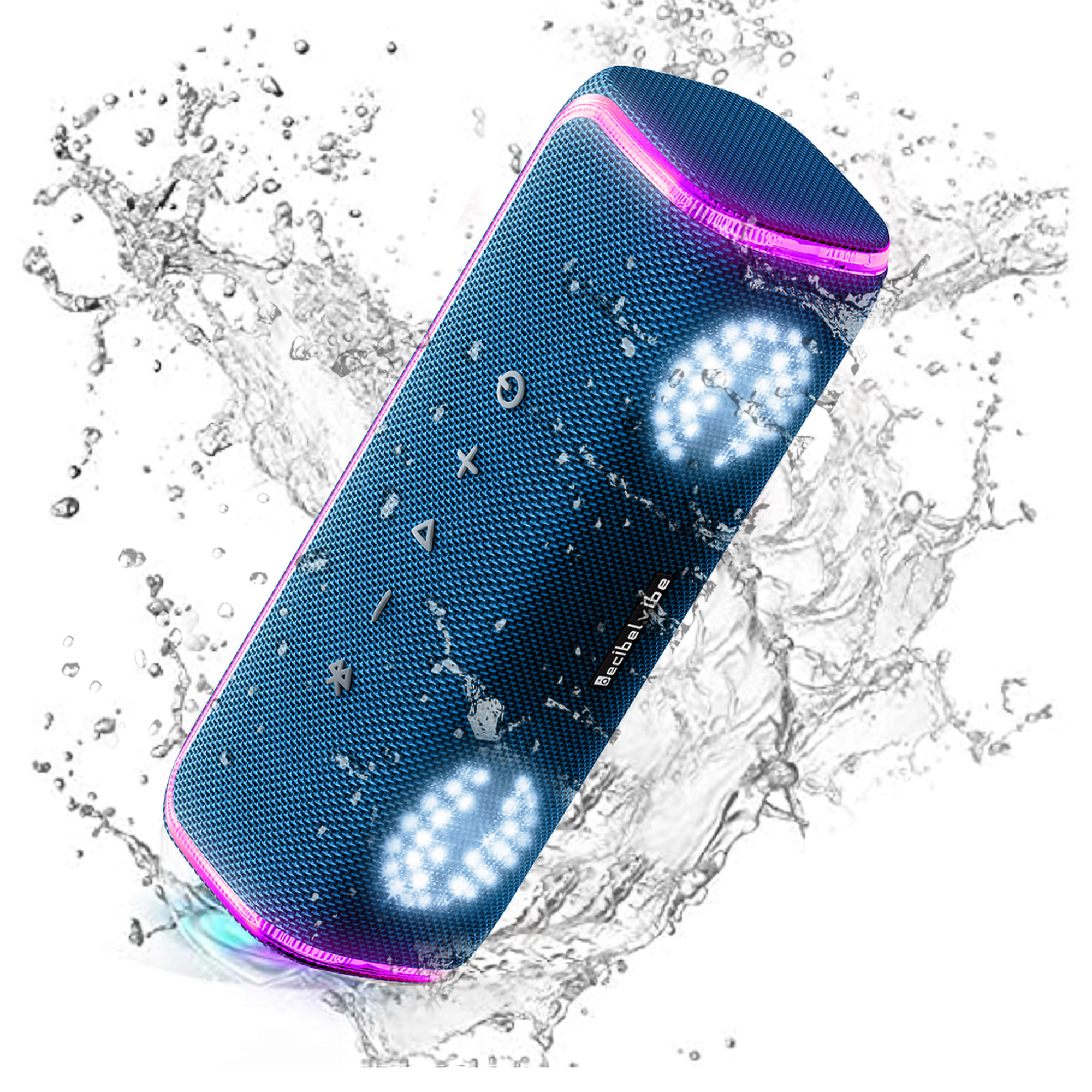 Decibelvibe Initial Tnz 7 - Portable Bluetooth Speaker (Blue)