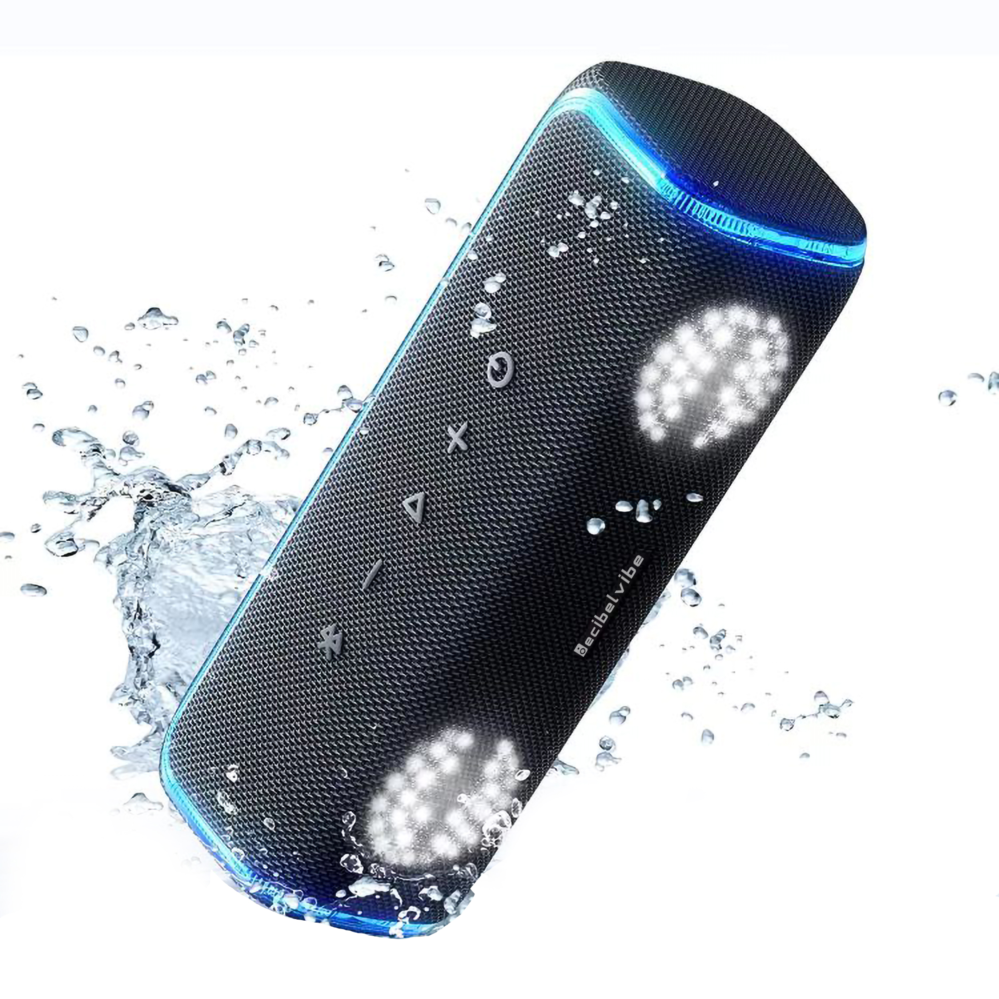 Decibelvibe Initial Tnz 7 - Portable Bluetooth Speaker (Cyan)