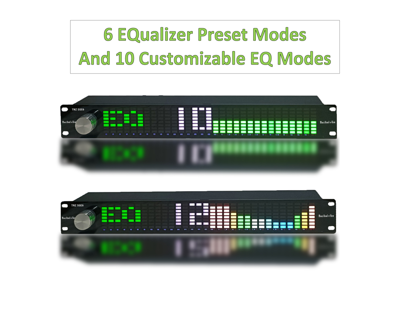 Decibelvibe TNZ SGE6 - Audio Graphic Equalizer (Silver)