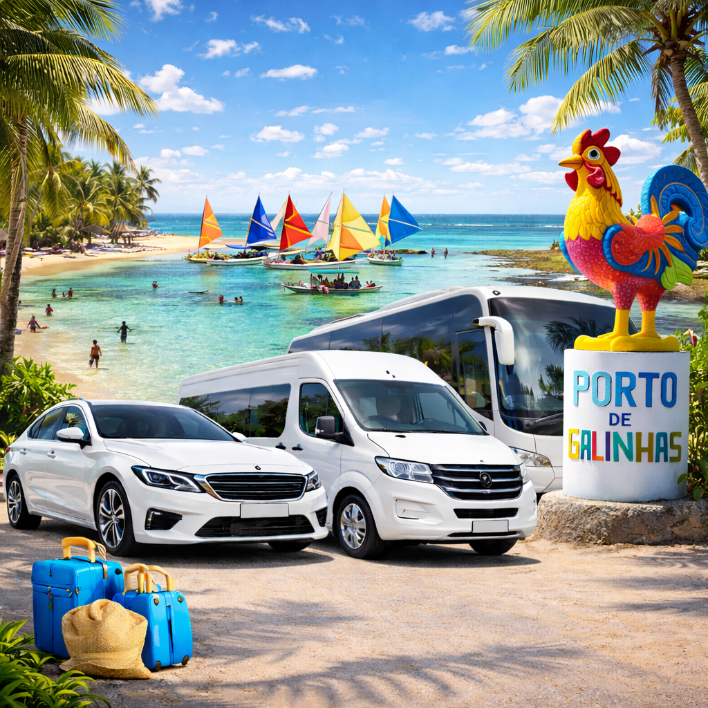 Transfer saindo de Porto de Galinhas