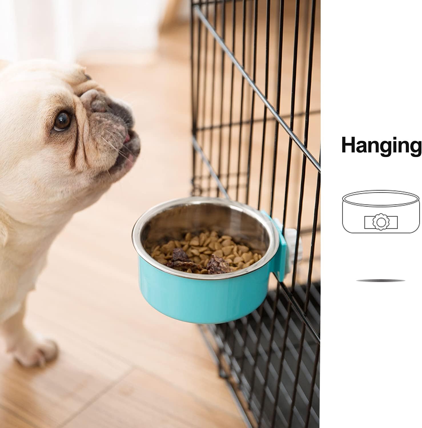 Crate Removable Pet Bowl