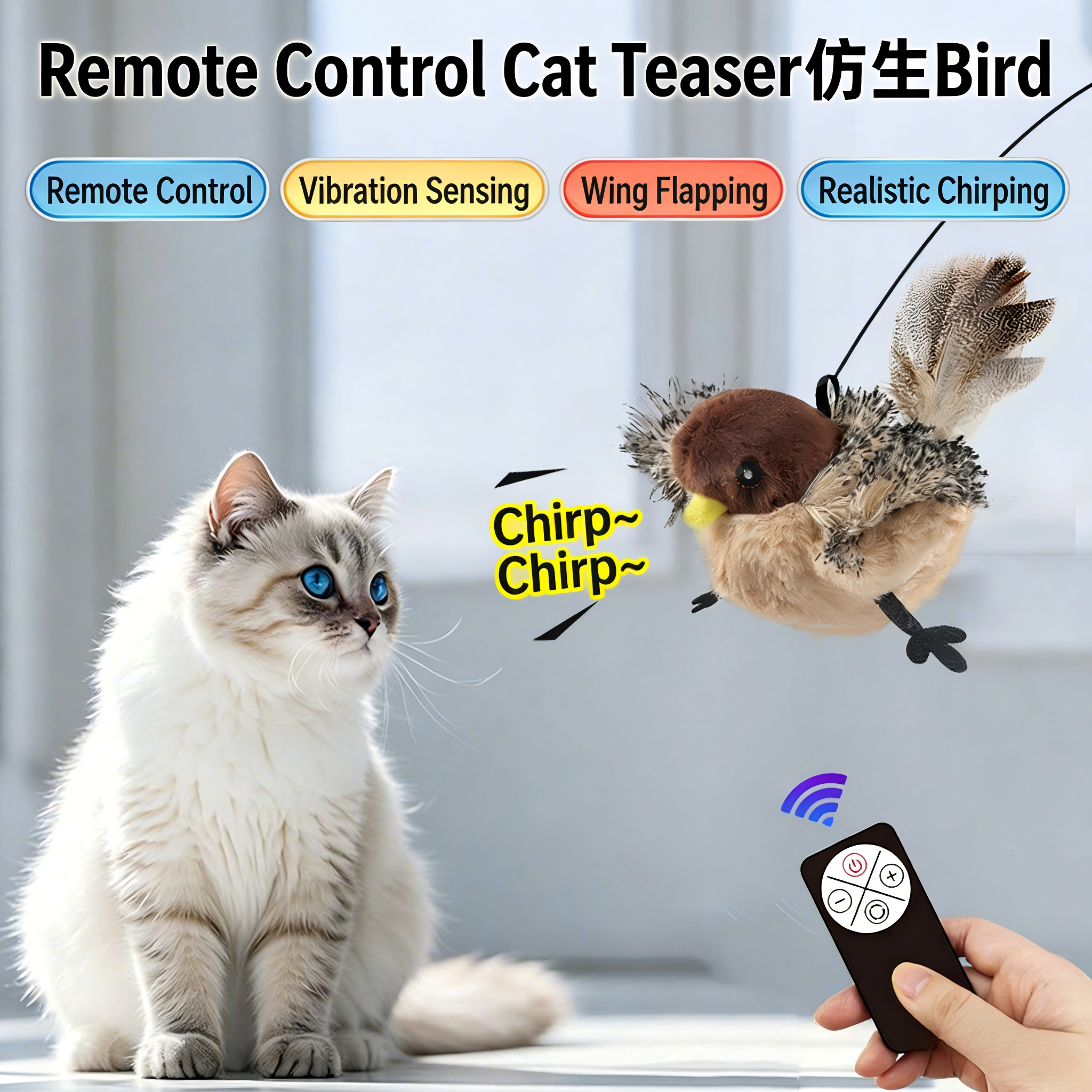 Cat Toys Flapping Bird