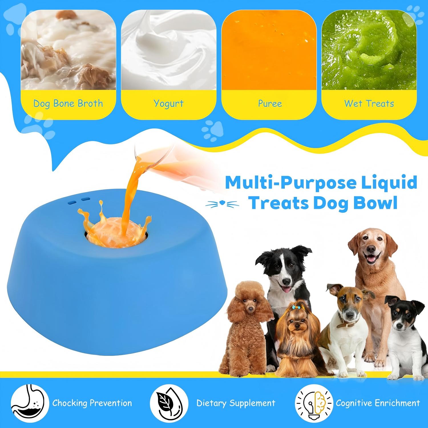 Liquid Treat Slow Feeder Dog Bowl