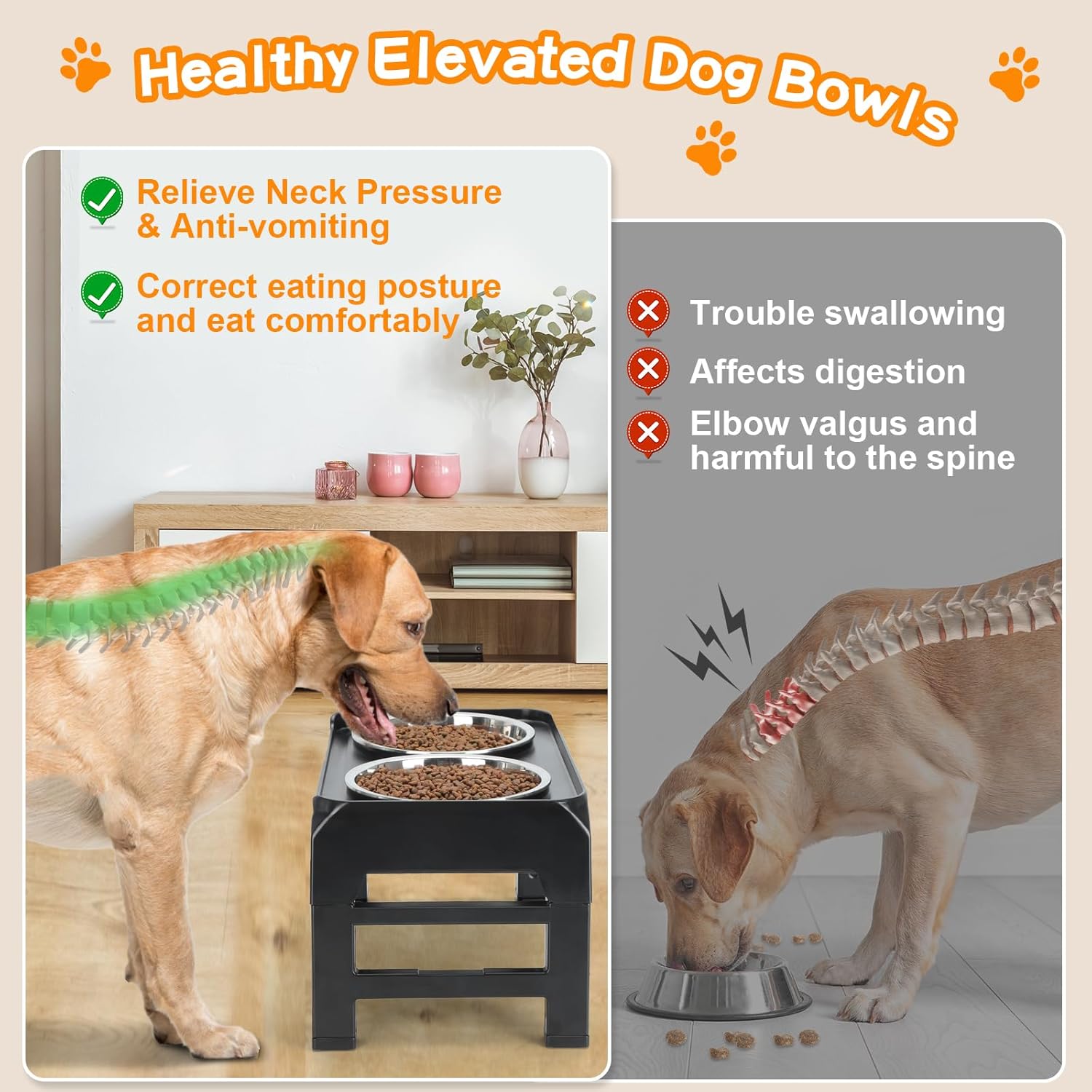 Adjustable Dog Bowels