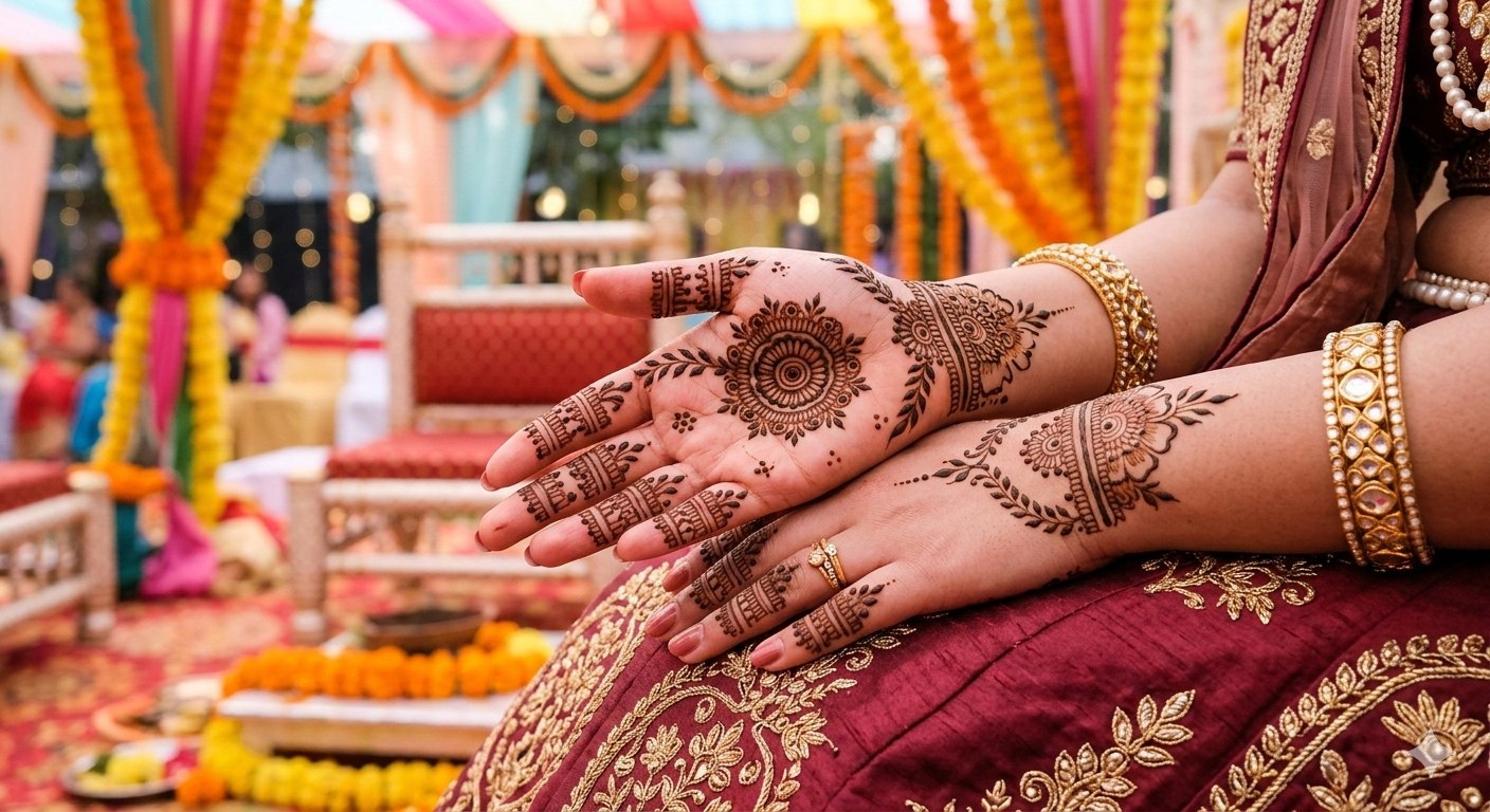 Simple Bridal Mehndi designs