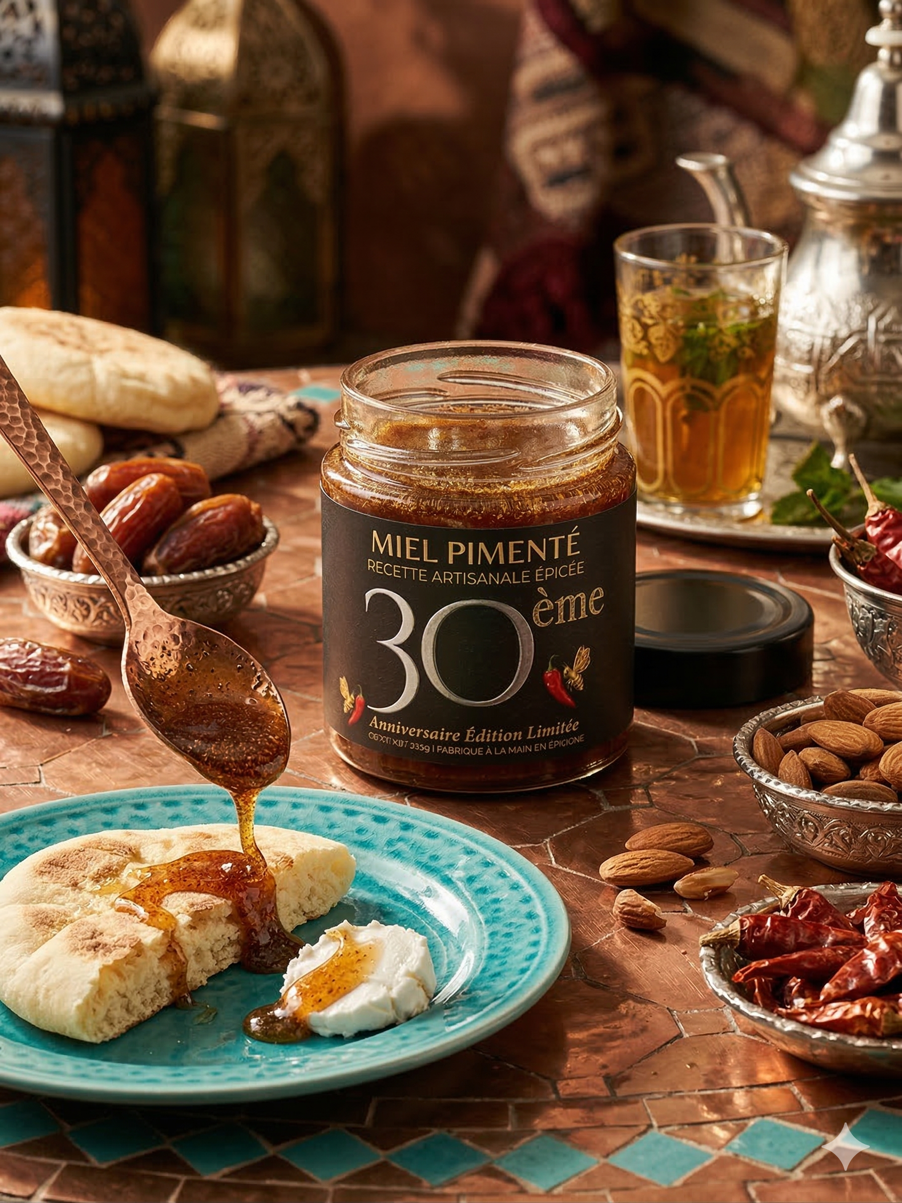 Miel Pimenté Gourmet Édition 30ème Anniversaire - Une Explosion de Saveurs en Pot