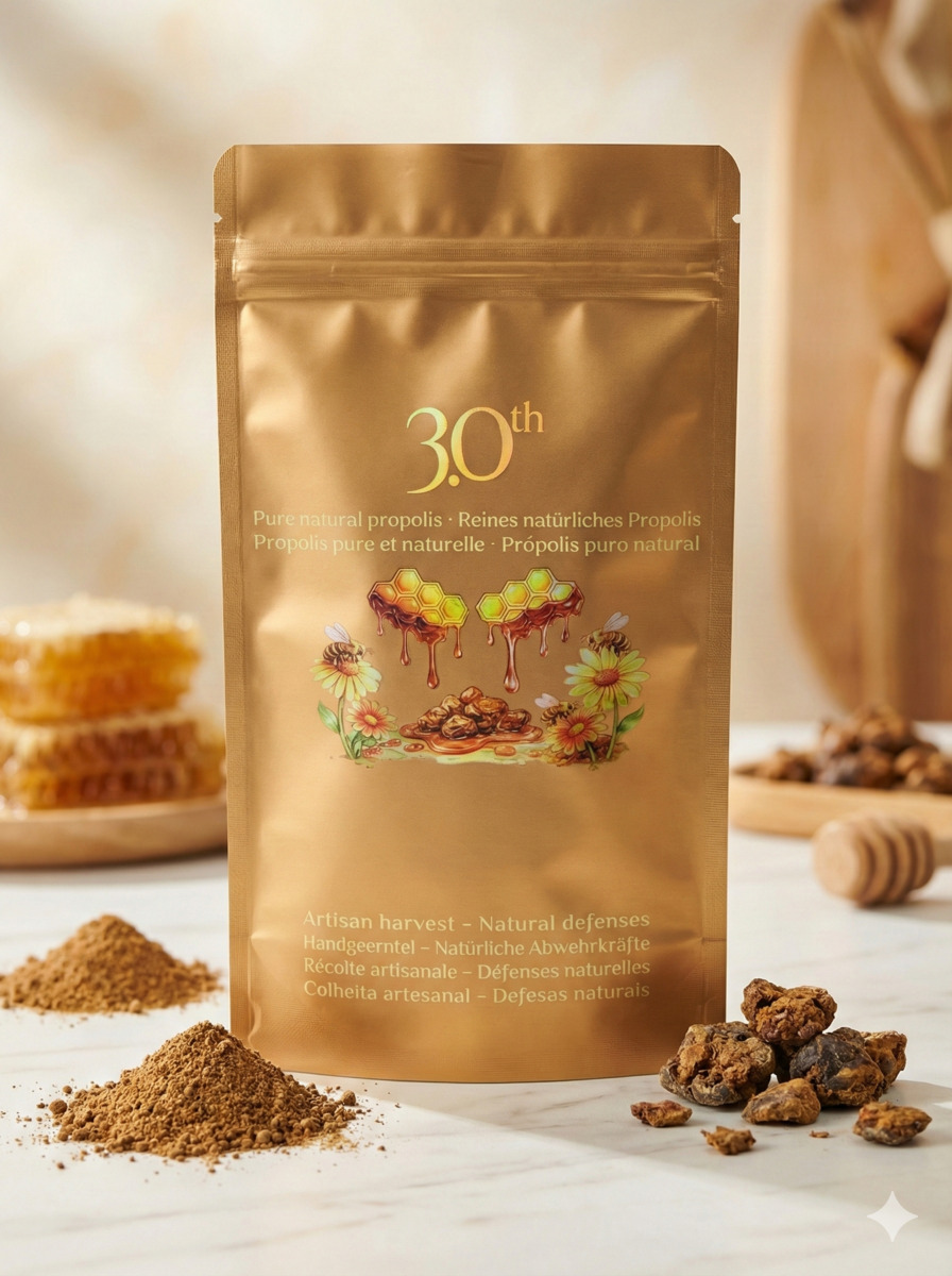 Propolis Pure en Poudre d'Espagne – Format Éco (Sachet 100g)