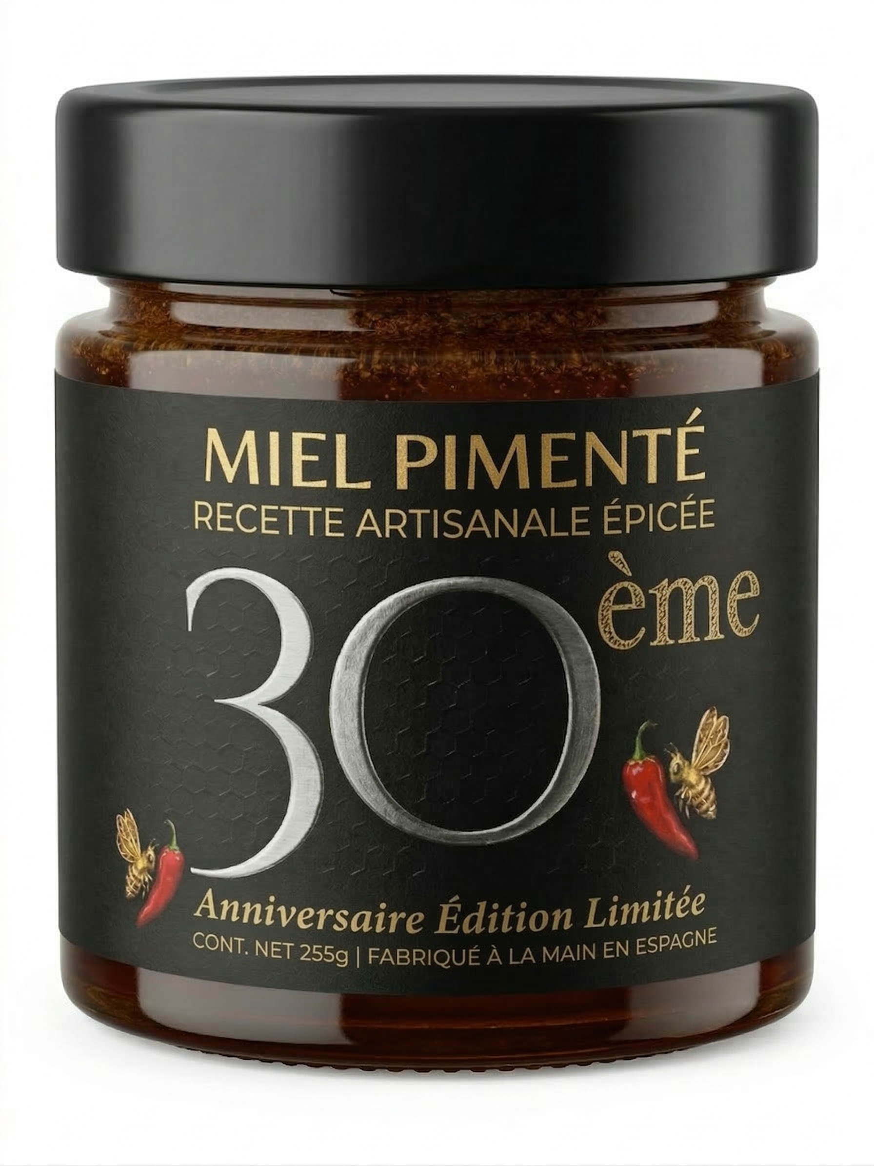 Miel Pimenté Gourmet Édition 30ème Anniversaire - Une Explosion de Saveurs en Pot