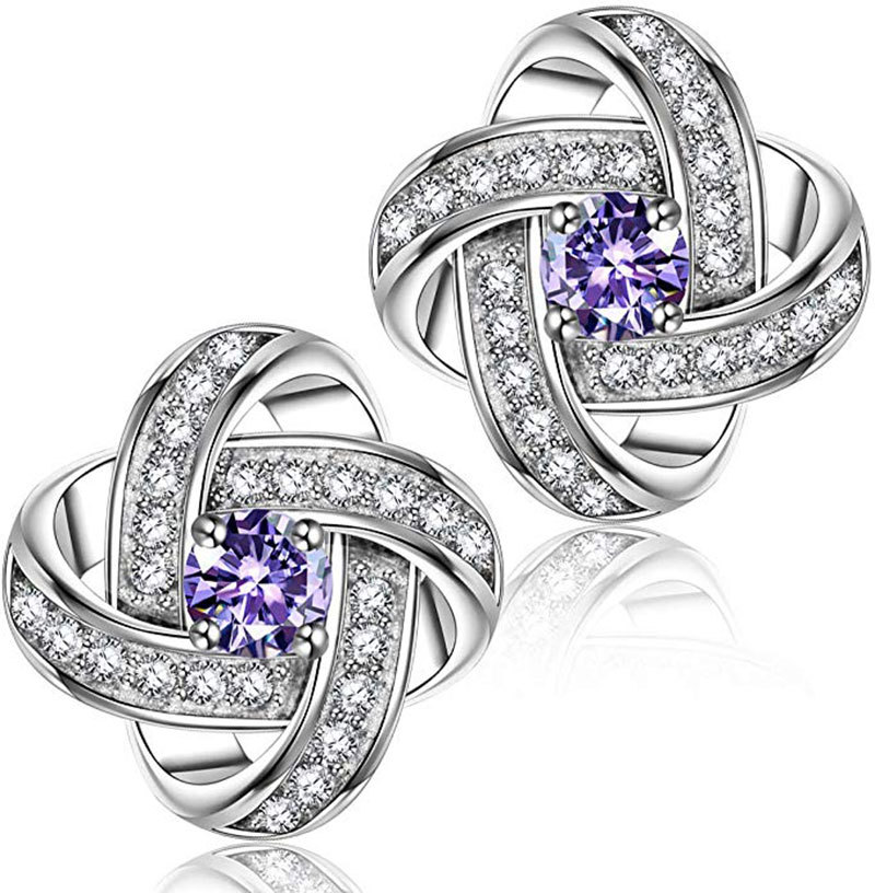 Sterling Silver Knot Earrings