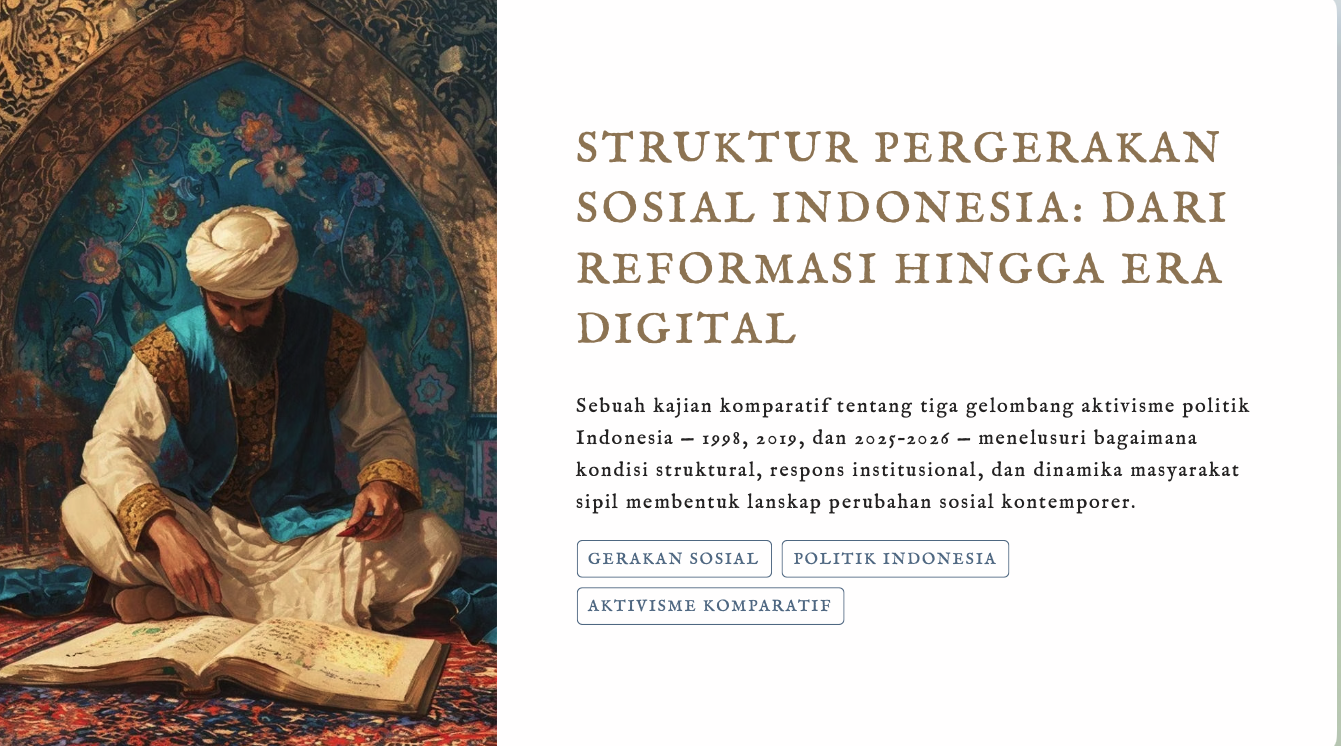 Indonesian Social Movements: From Reform to Digital Era