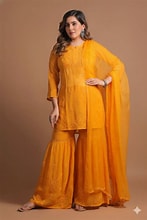 Mustard Yellow Sharara Suit