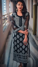 Black Printed Kurti
