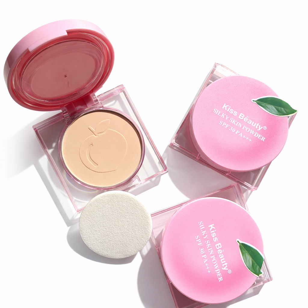 Kiss Beauty – Polvo Compacto con Protección Solar SPF 30 PA+++
