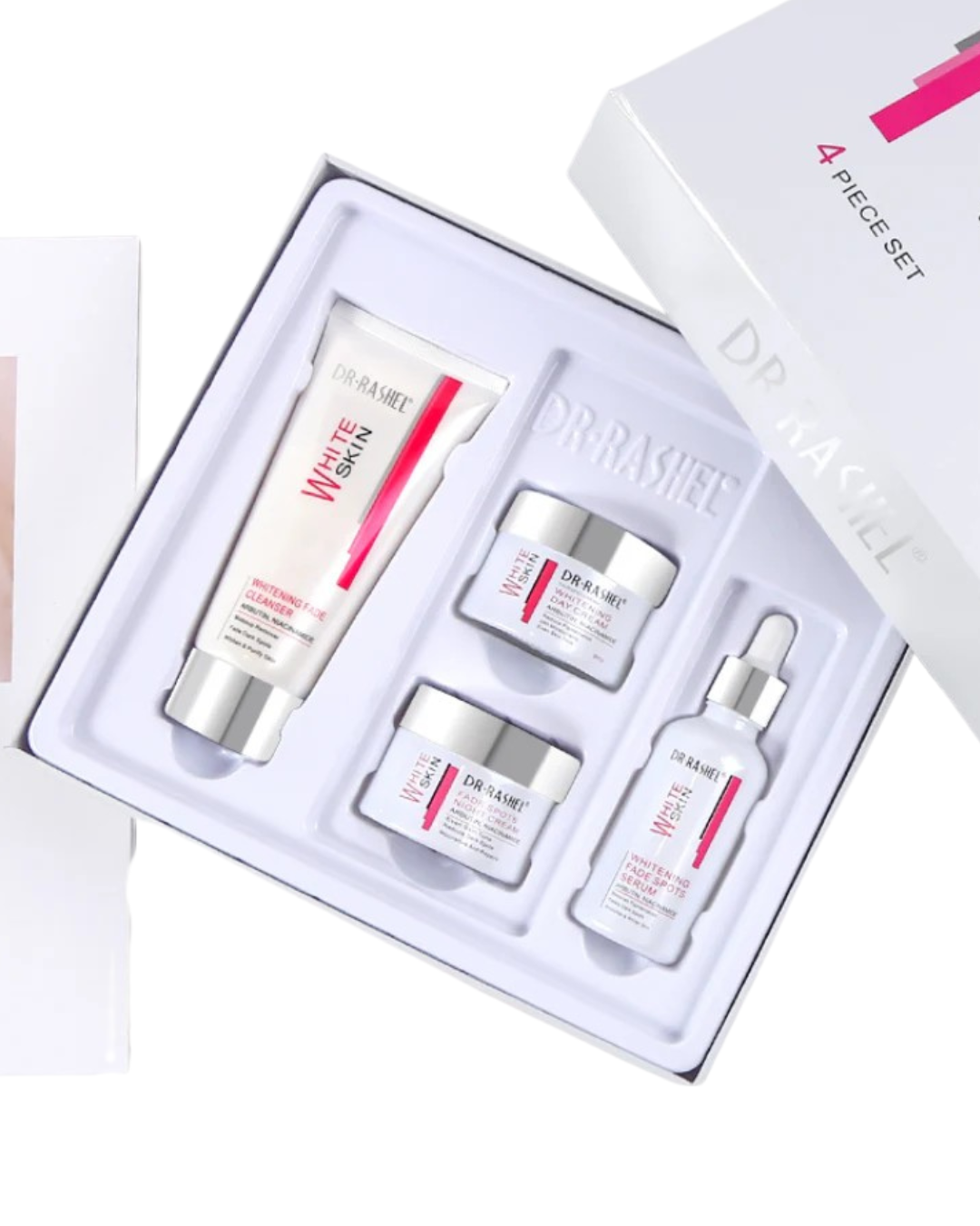 Dr Rashel Kit White Skin 4 Piezas – Rutina Facial Iluminadora