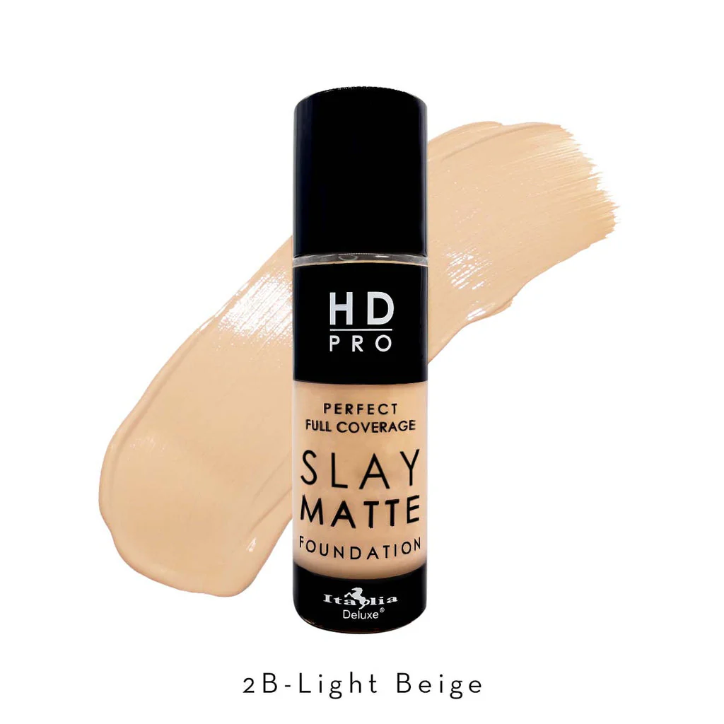 Italia Deluxe HD Pro Slay Matte – Base Líquida Mate de Cobertura Total