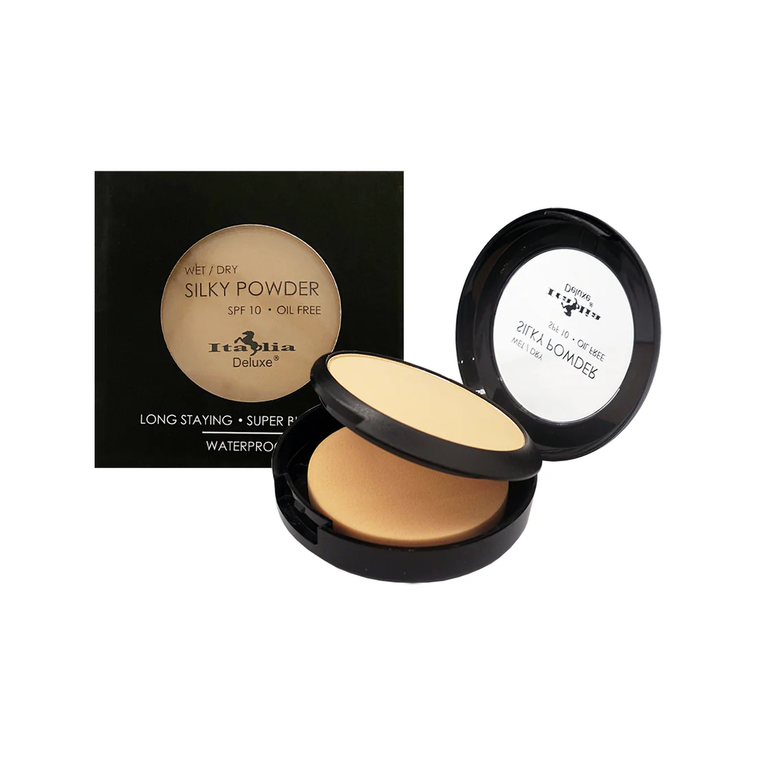 Italia Deluxe Silky Powder SPF 10 – Polvo Compacto para Rostro