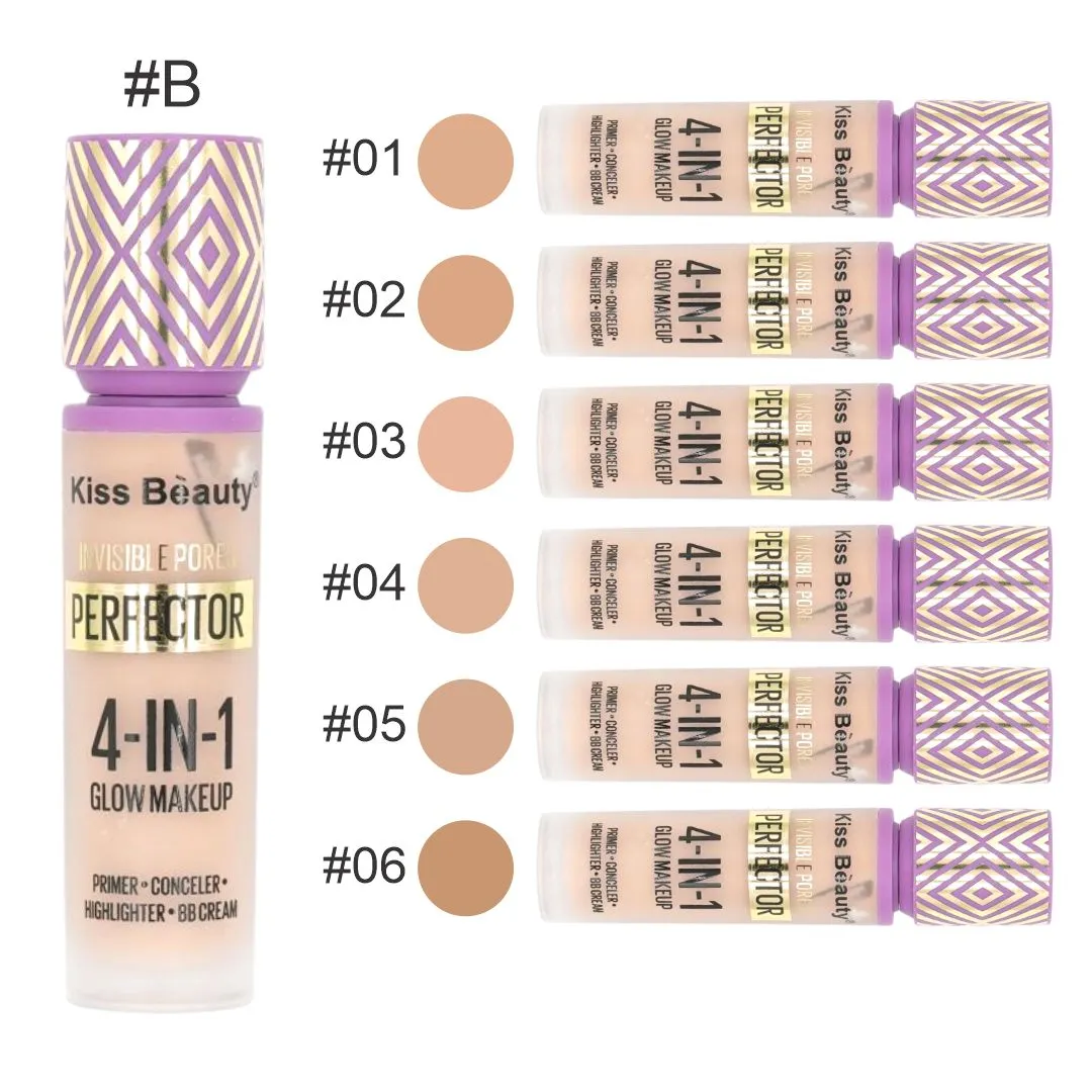 Kiss Beauty Perfector 4 en 1 – Corrector y Base Multitono