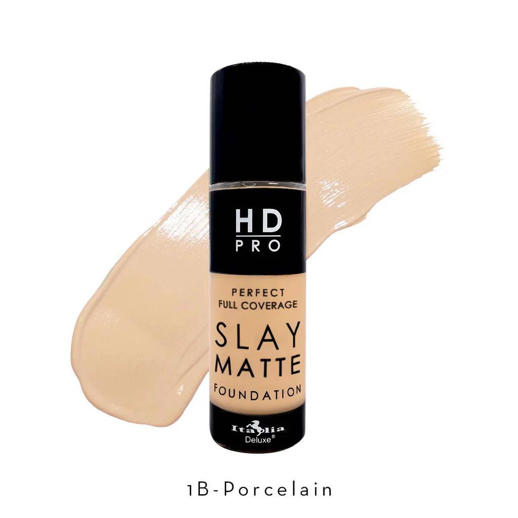 Italia Deluxe HD Pro Slay Matte – Base Líquida Mate de Cobertura Total
