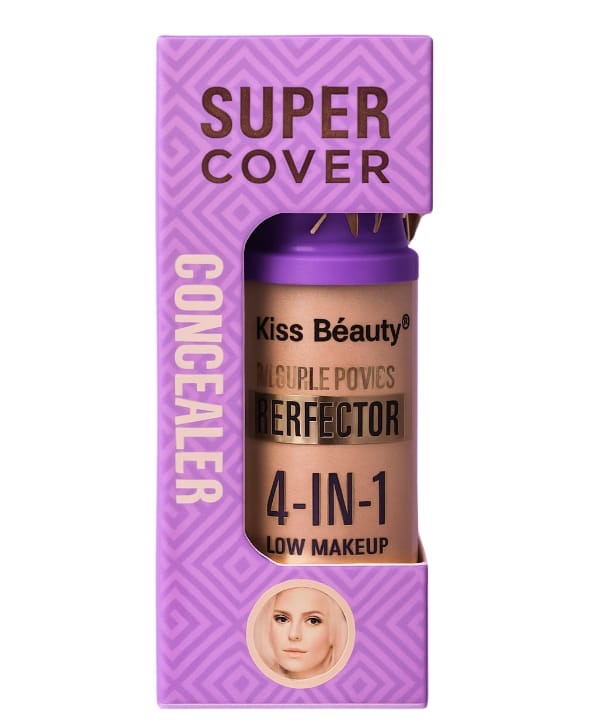 Kiss Beauty Perfector 4 en 1 – Corrector y Base Multitono