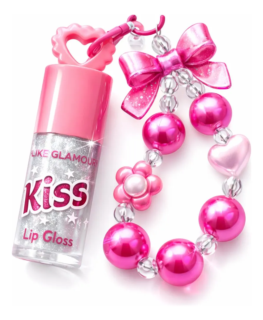 Meike Glamour Charm – Lip Gloss Llavero Colgante Kiss