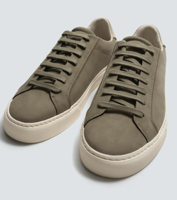 Kacki Green Zara sneakers 
