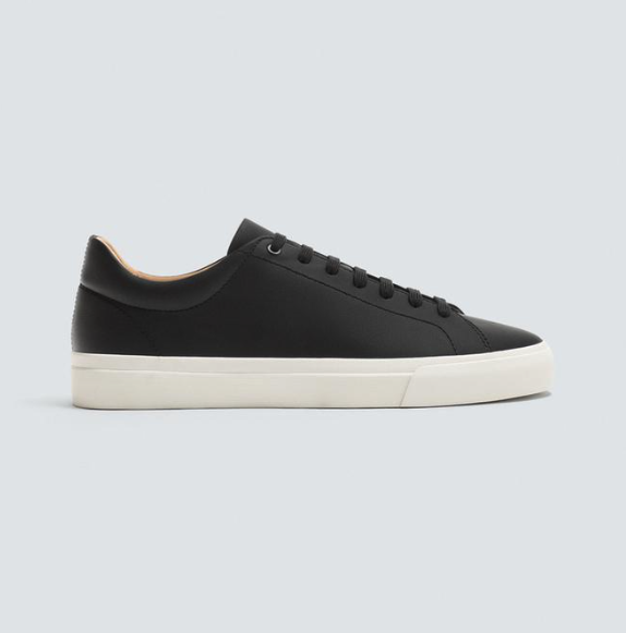 Zara black and white sole sneakers