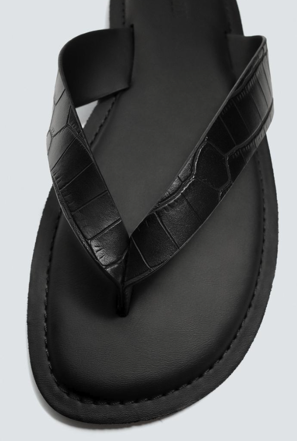 Embossed Strappy Sandals 