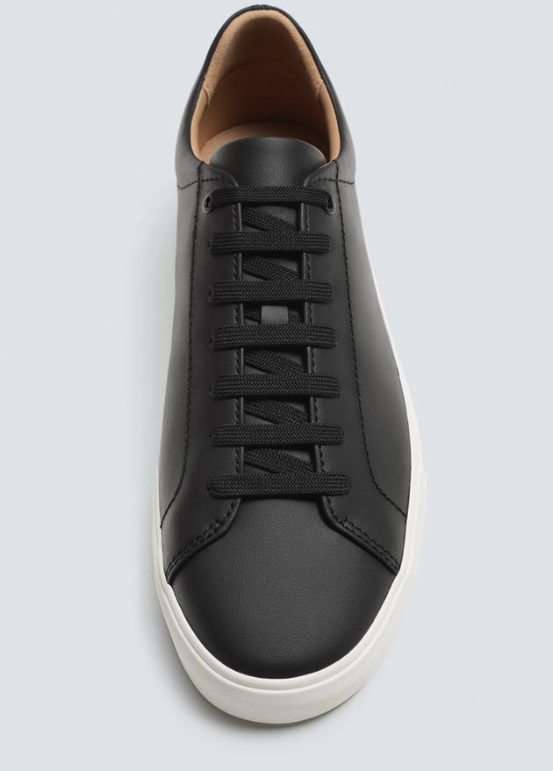 Zara black and white sole sneakers