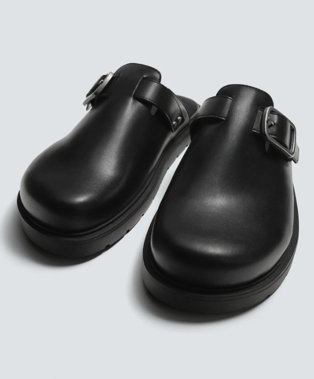 Zara buckled clogs