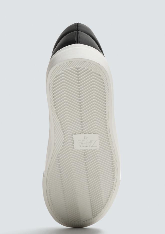Zara black and white sole sneakers