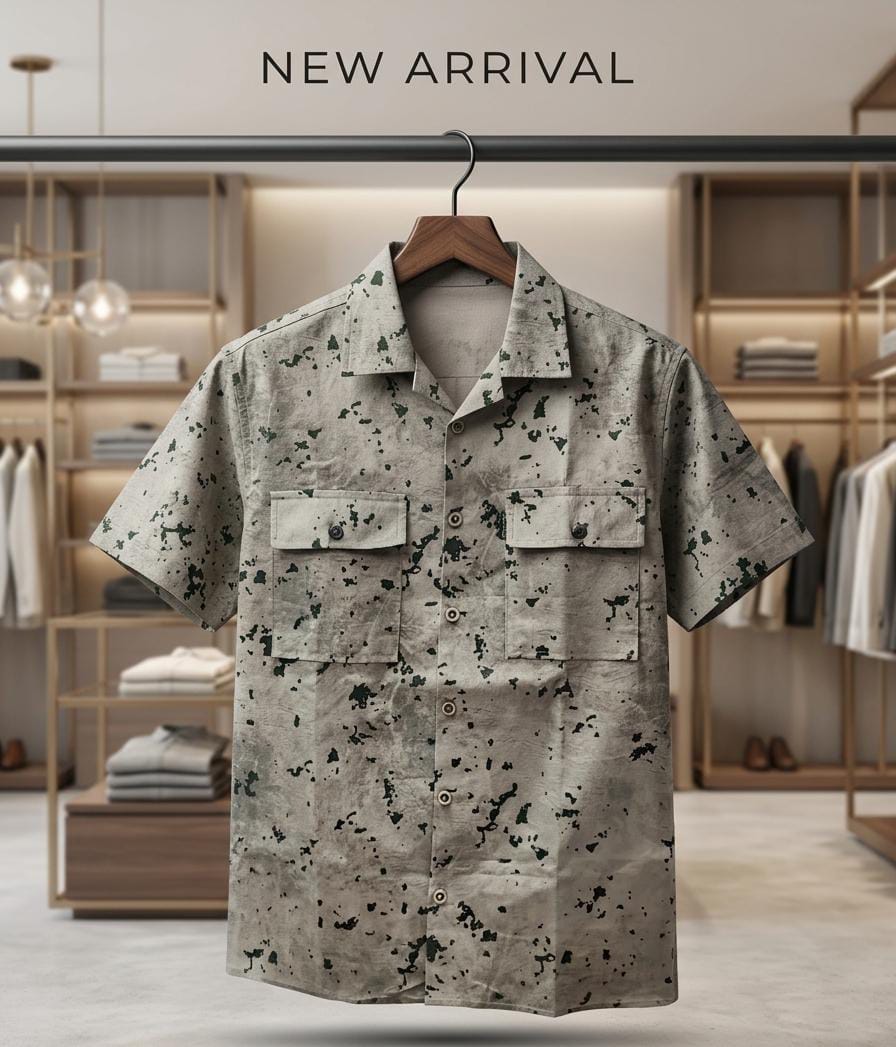 Men's Camouflage Short Sleeve Shirt