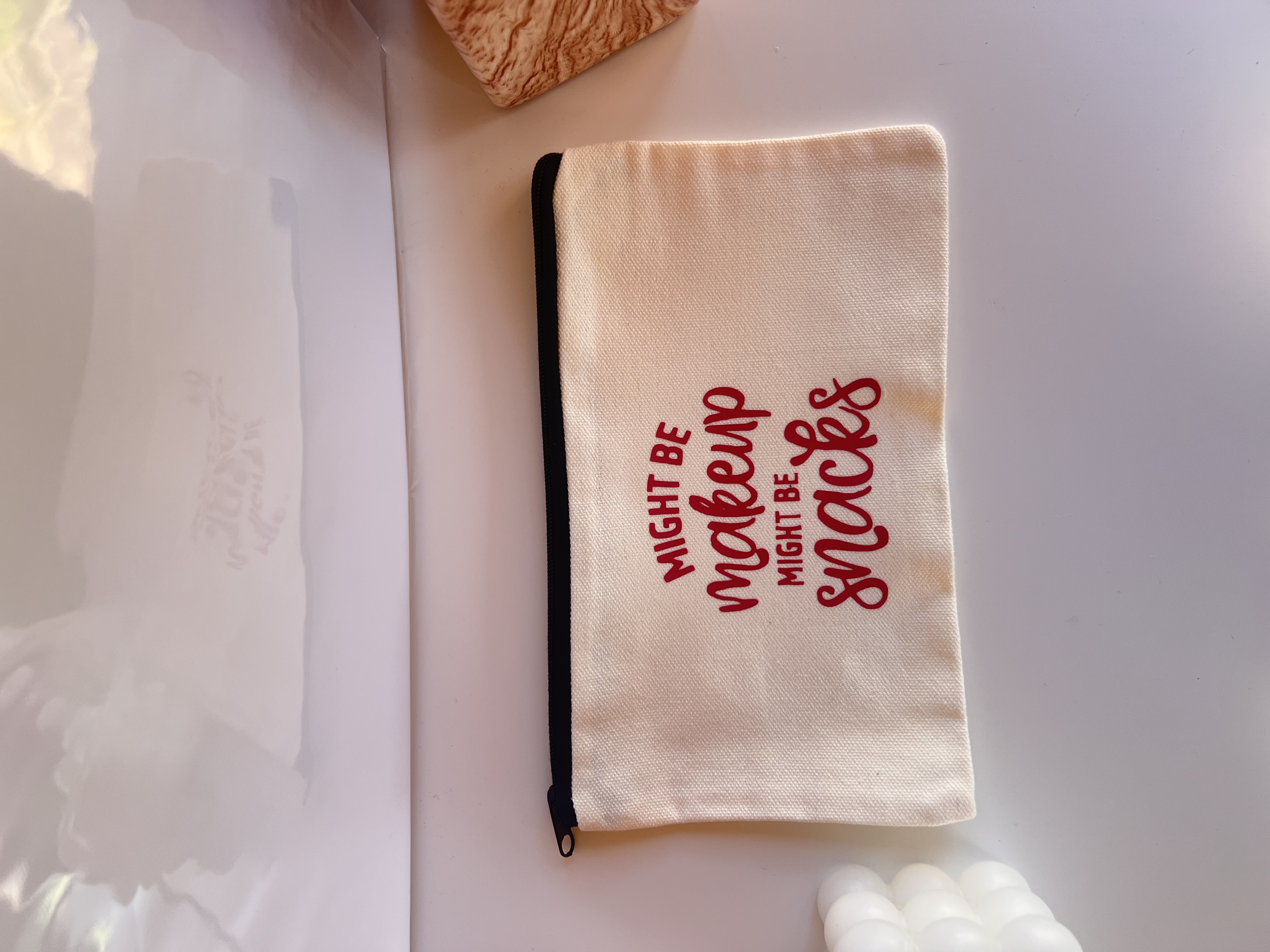 Might Be Makeup, Might Be Snacks Pouch